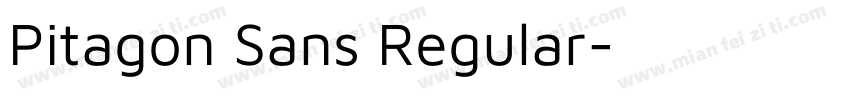 Pitagon Sans Regular字体转换